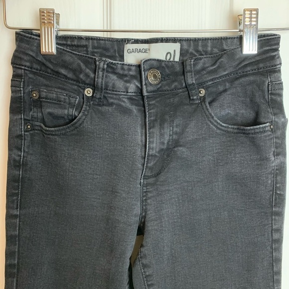 🔥Garage Distressed  Short MidRise Skinny Jeans 01 - Picture 5 of 10